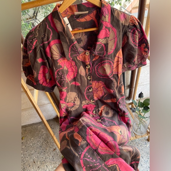 Floral Cotton Dress. Size- L - Picture 8 of 10